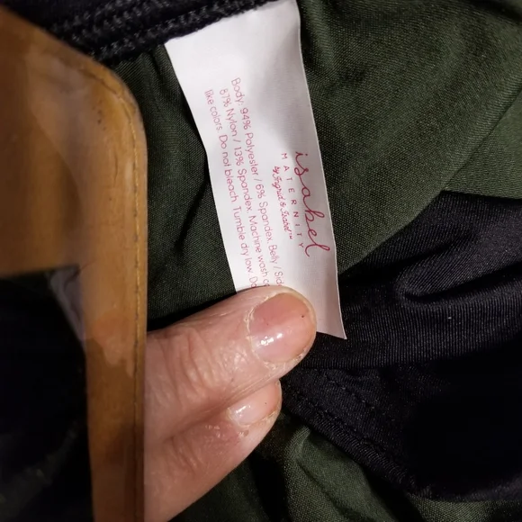 NwT Patented Over belly stretch woven maternity jogger pants size med - Picture 7 of 12